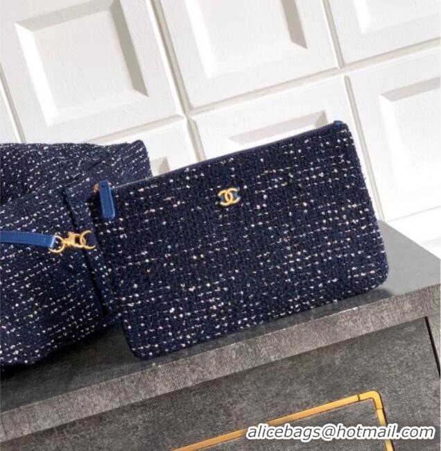 Traditional Discount Chanel 25 Tweed Medium Handbag AS5311 Blue 2025