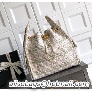 Good Quality Chanel 25 Tweed Medium Handbag AS5311 Pink 2025