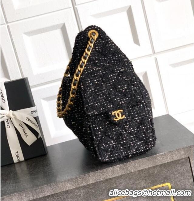 Well Crafted Chanel 25 Tweed Small Handbag AS5293 Black 2025