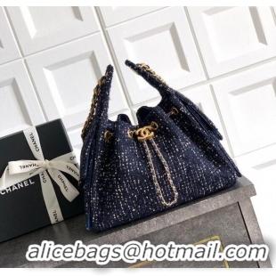 Grade Design Chanel 25 Tweed Small Handbag AS5293 Blue 2025
