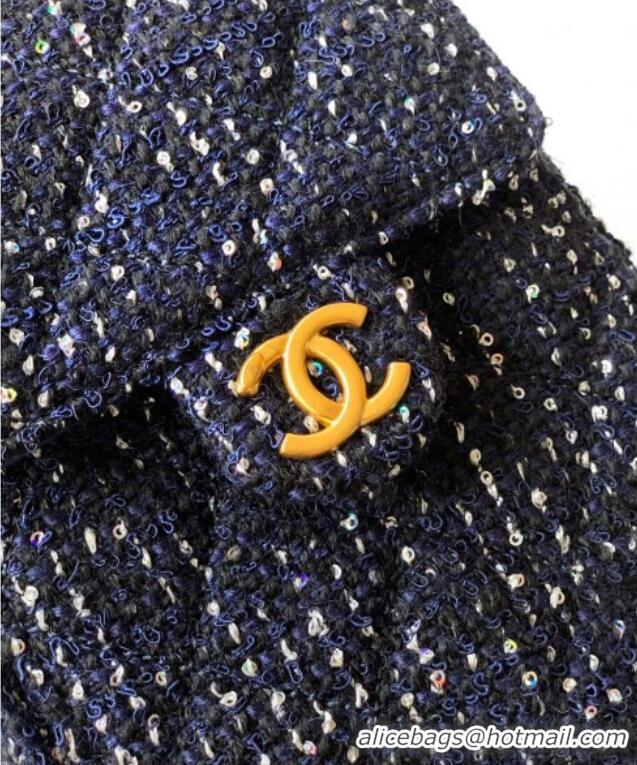 Grade Design Chanel 25 Tweed Small Handbag AS5293 Blue 2025