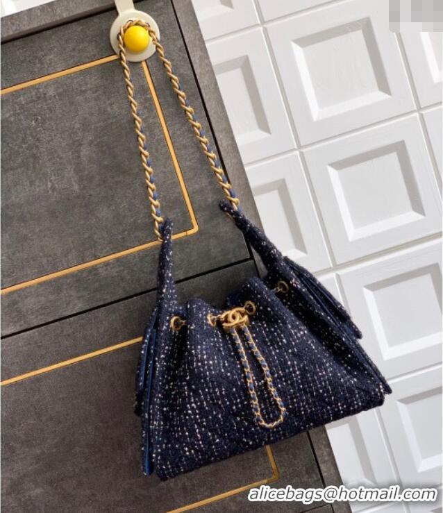 Grade Design Chanel 25 Tweed Small Handbag AS5293 Blue 2025