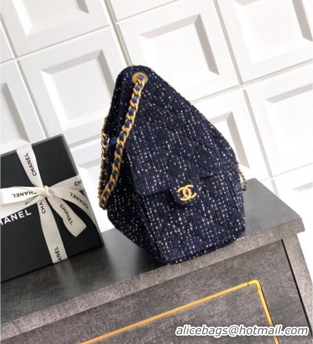 Grade Design Chanel 25 Tweed Small Handbag AS5293 Blue 2025