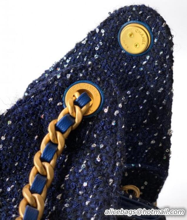 Grade Design Chanel 25 Tweed Small Handbag AS5293 Blue 2025