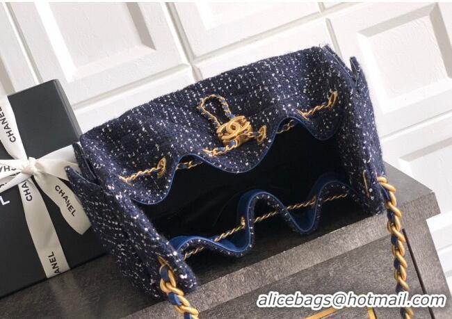Grade Design Chanel 25 Tweed Small Handbag AS5293 Blue 2025