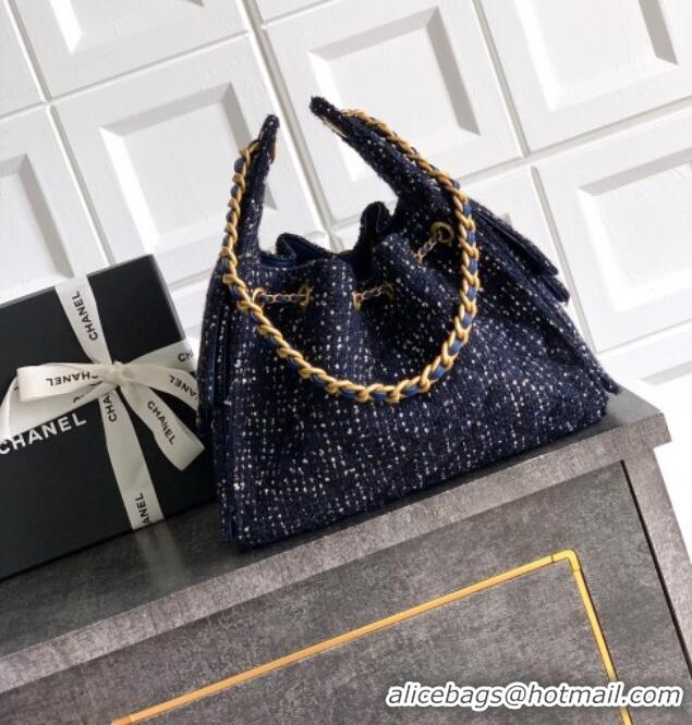 Grade Design Chanel 25 Tweed Small Handbag AS5293 Blue 2025