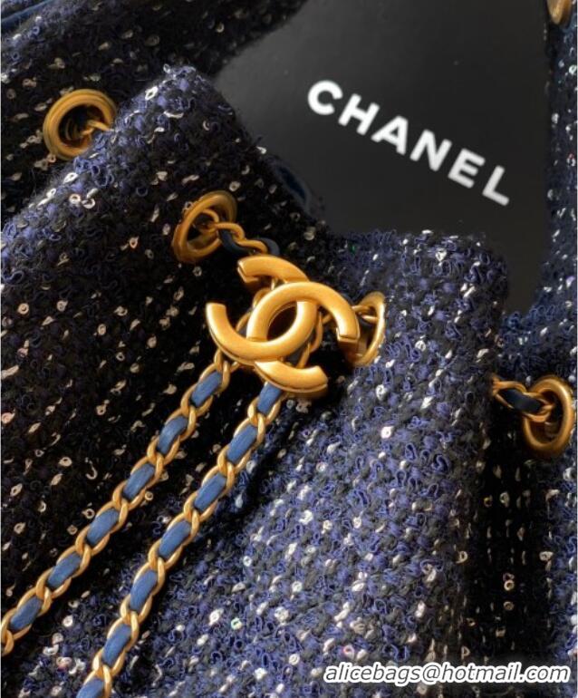 Grade Design Chanel 25 Tweed Small Handbag AS5293 Blue 2025