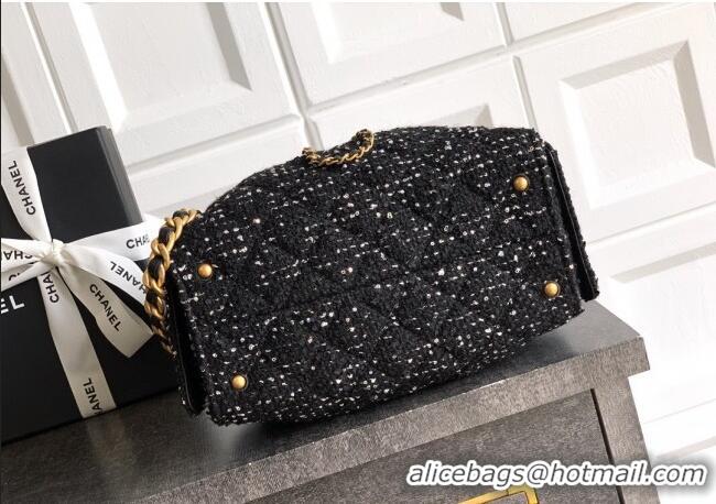 Affordable Price Chanel 25 Mini Hobo Handbag in Tweed AS5631 Black 2025
