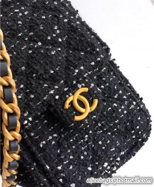 Affordable Price Chanel 25 Mini Hobo Handbag in Tweed AS5631 Black 2025
