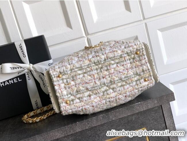 Famous Brand Chanel 25 Mini Hobo Handbag in Tweed AS5631 Pink 2025