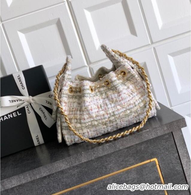 Famous Brand Chanel 25 Mini Hobo Handbag in Tweed AS5631 Pink 2025