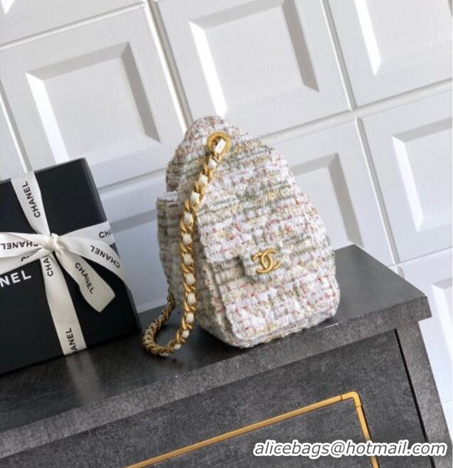 Famous Brand Chanel 25 Mini Hobo Handbag in Tweed AS5631 Pink 2025