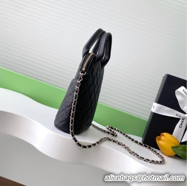 Famous Brand Chanel Grained Calfskin Clutch with Chain AP4742 Black 2025