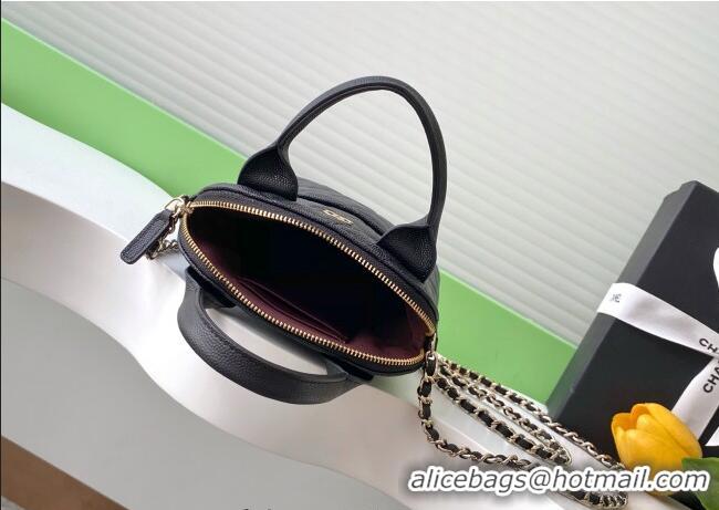 Famous Brand Chanel Grained Calfskin Clutch with Chain AP4742 Black 2025