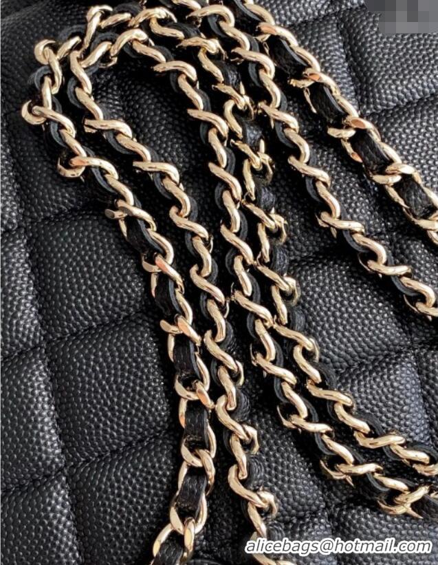Famous Brand Chanel Grained Calfskin Clutch with Chain AP4742 Black 2025