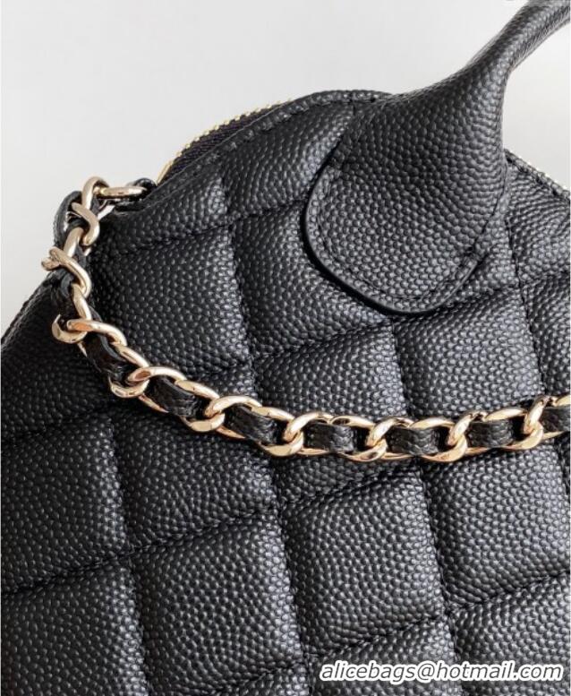 Famous Brand Chanel Grained Calfskin Clutch with Chain AP4742 Black 2025