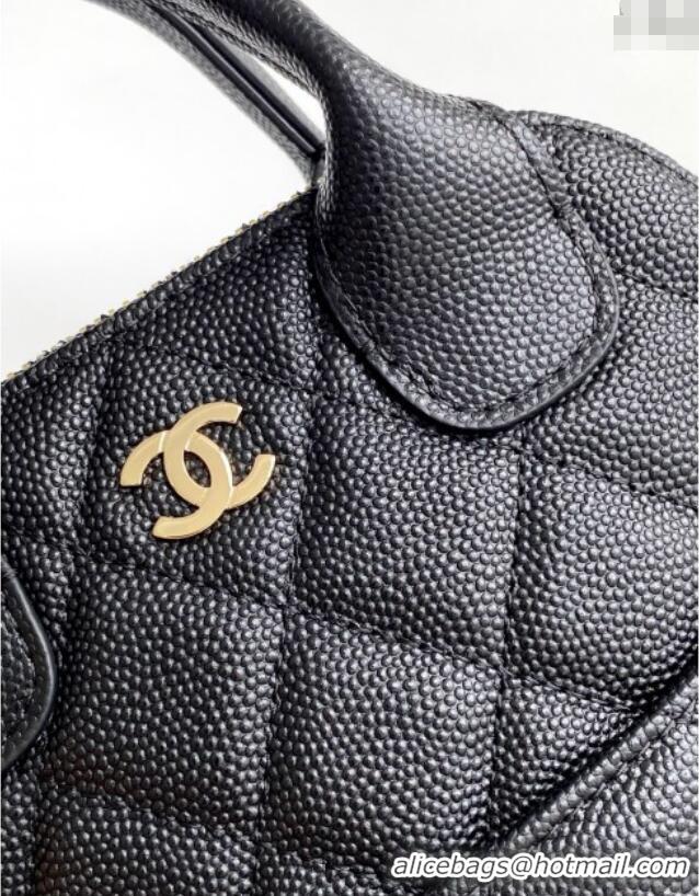 Famous Brand Chanel Grained Calfskin Clutch with Chain AP4742 Black 2025