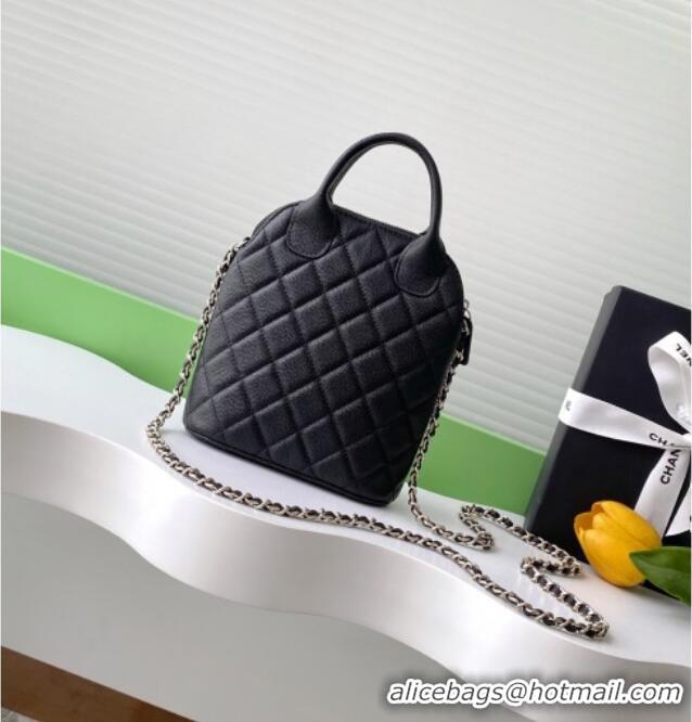 Famous Brand Chanel Grained Calfskin Clutch with Chain AP4742 Black 2025