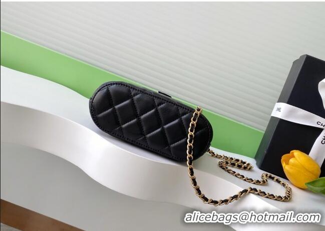 Good Taste Chanel Suede & Lambskin Clutch with Chain AP4742 Black/Grey 2025