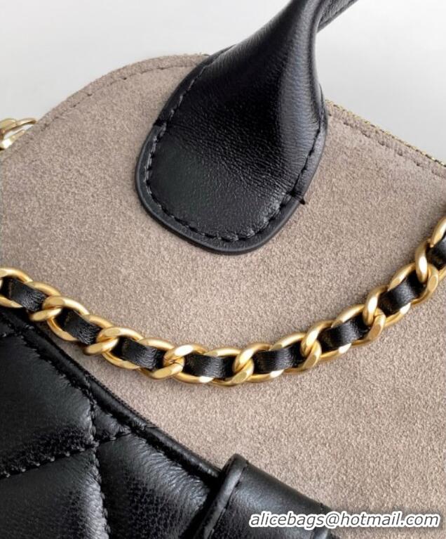 Good Taste Chanel Suede & Lambskin Clutch with Chain AP4742 Black/Grey 2025