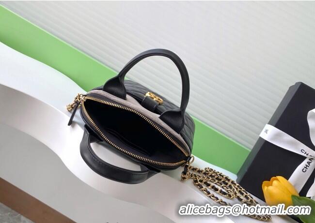 Good Taste Chanel Suede & Lambskin Clutch with Chain AP4742 Black/Grey 2025