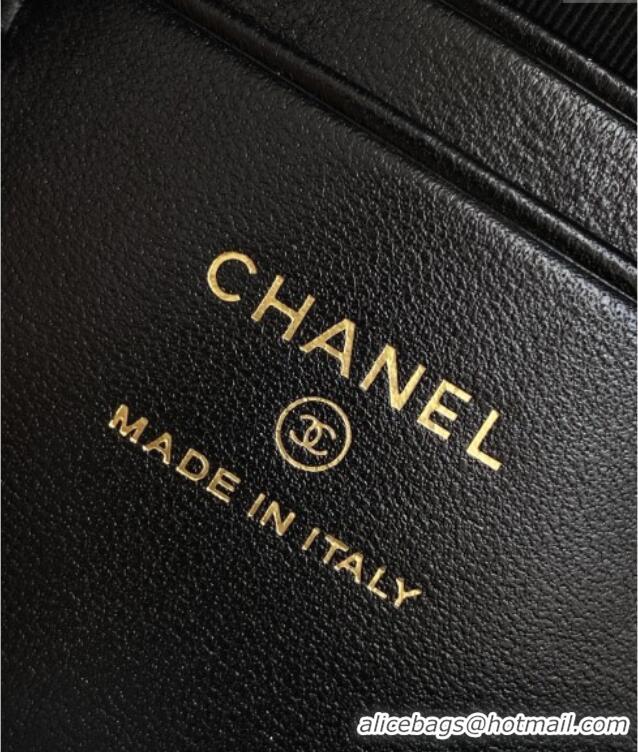Good Taste Chanel Suede & Lambskin Clutch with Chain AP4742 Black/Grey 2025