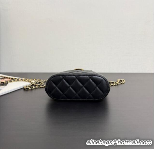 Grade Quality Chanel Suede & Lambskin Clutch with Chain AP4742 Beige/Black 2025