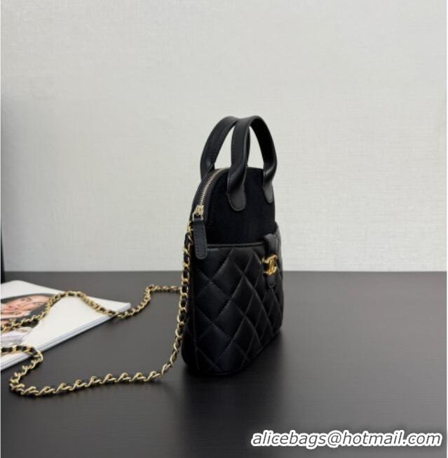 Best Product Chanel Suede & Lambskin Clutch with Chain AP4742 Black 2025