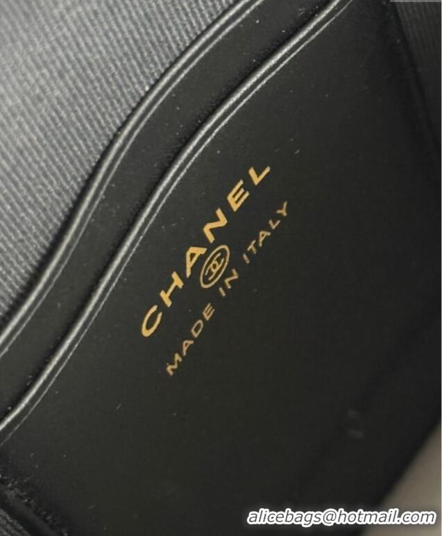 Best Product Chanel Suede & Lambskin Clutch with Chain AP4742 Black 2025