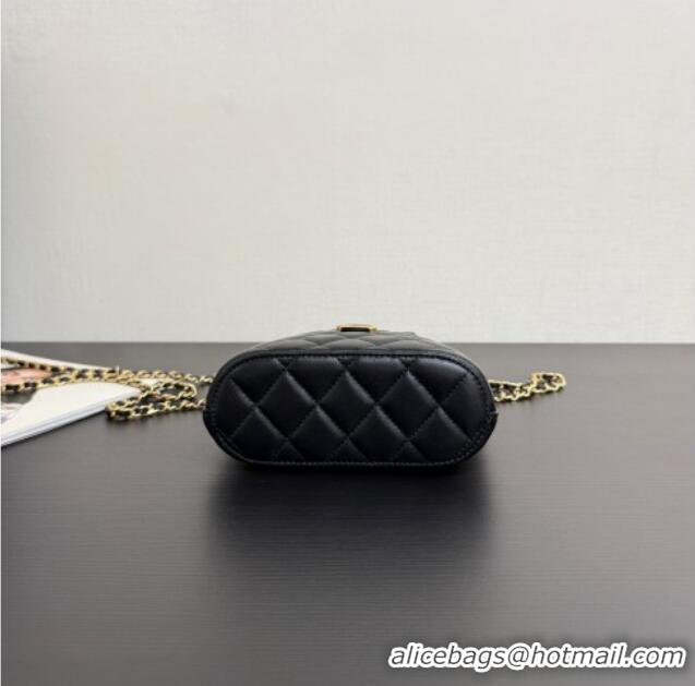 Best Product Chanel Suede & Lambskin Clutch with Chain AP4742 Black 2025