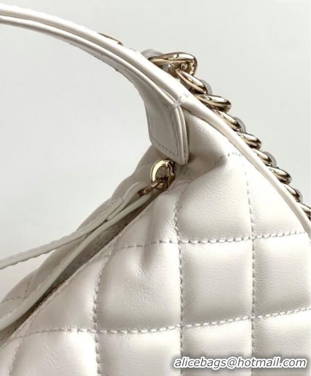 Low Cost Chanel Lambskin Mini Pouch AP3095 White 2025