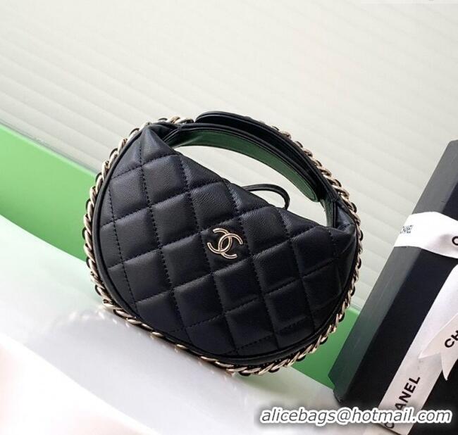 Buy Cheapest Chanel Lambskin Mini Pouch AP3095 Black 2025