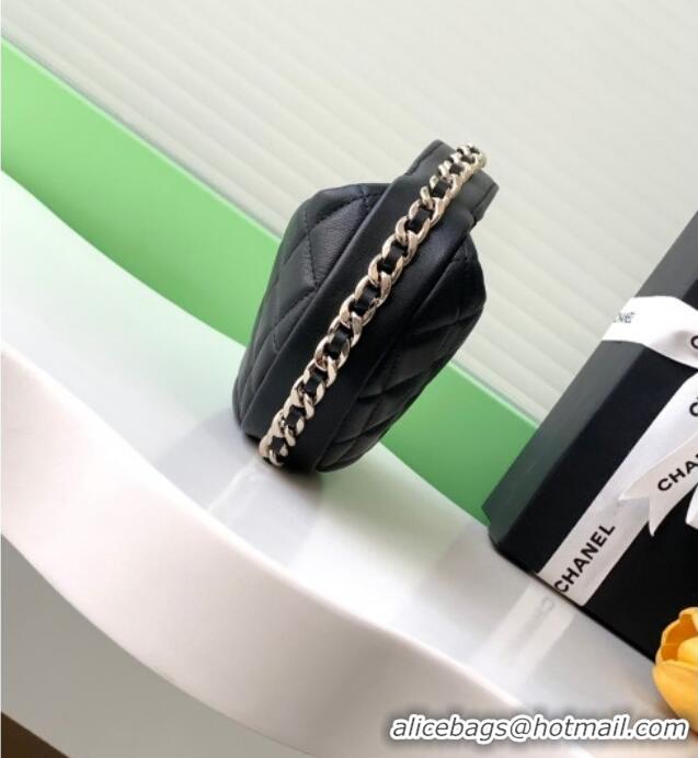 Buy Cheapest Chanel Lambskin Mini Pouch AP3095 Black 2025