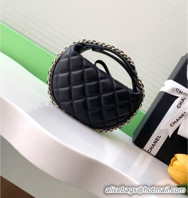 Buy Cheapest Chanel Lambskin Mini Pouch AP3095 Black 2025