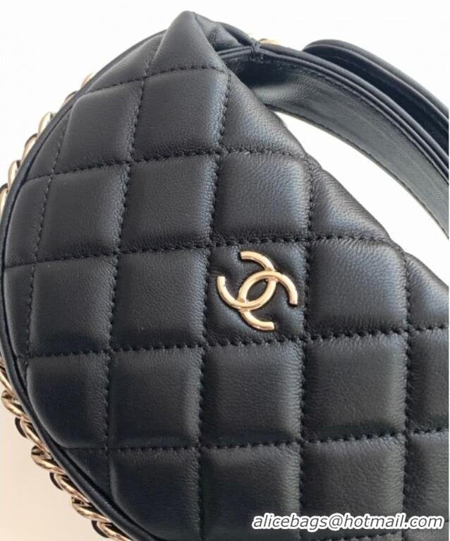 Buy Cheapest Chanel Lambskin Mini Pouch AP3095 Black 2025