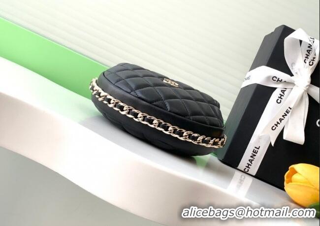 Buy Cheapest Chanel Lambskin Mini Pouch AP3095 Black 2025