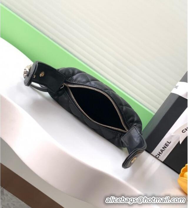 Buy Cheapest Chanel Lambskin Mini Pouch AP3095 Black 2025