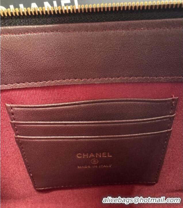 Promotional Chanel Grained Calfskin Pouch AP4471 Black 2025