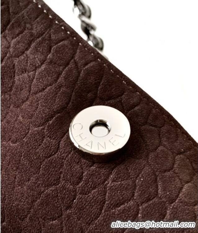 Top Design Chanel Grained Nubuck Shopping Bag CH081203 Brown 2025