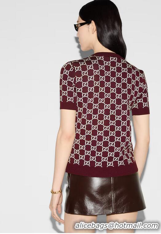 ​Modern Classic Gucci Reversible GG Wool Jacquard Top ‎798159 2025