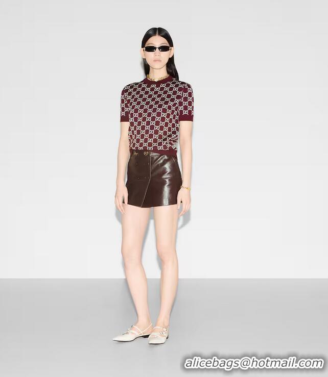 ​Modern Classic Gucci Reversible GG Wool Jacquard Top ‎798159 2025