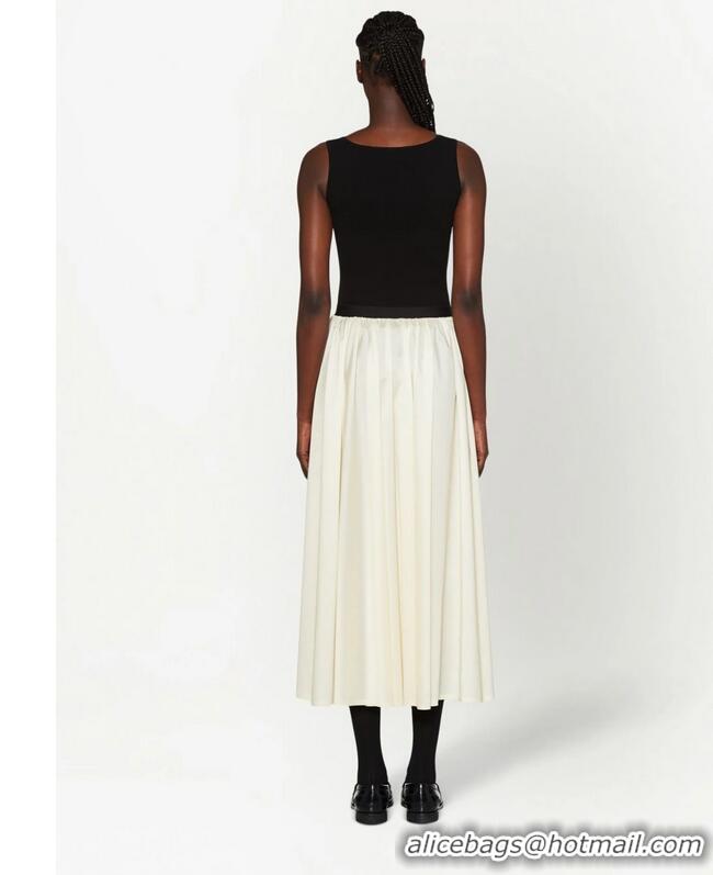 New Design Miu Miu Logo-knit Ribbed Tank Top M8453 Black