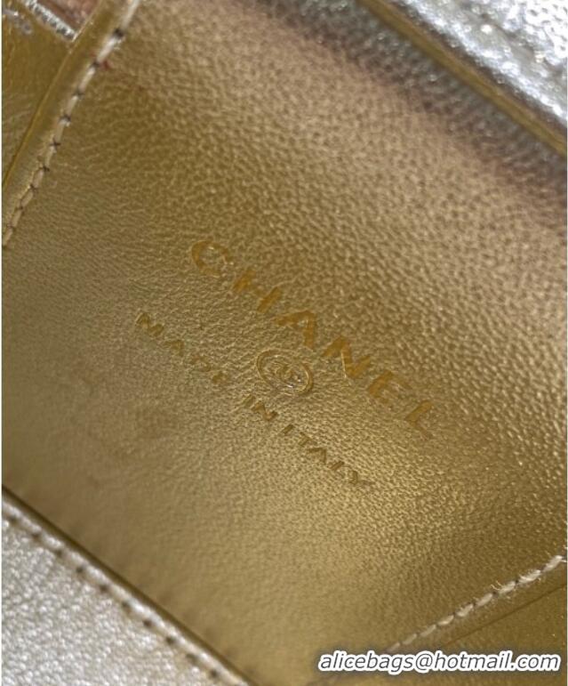 Low Price Chanel Grainy Calfskin Small Vanity with CC Chain AP3941 Gold 2025
