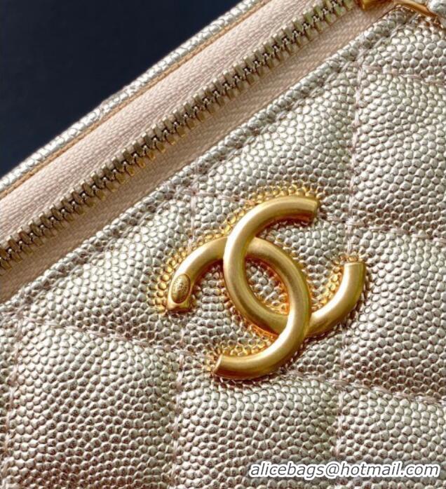 Top Quality Chanel Grainy Calfskin Large Vanity with CC Chain AP3940 Gold 2025