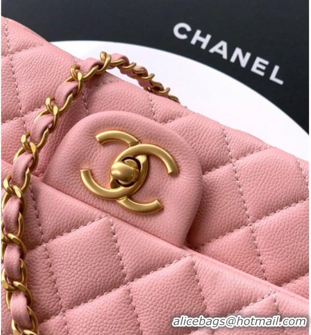 Buy Wholesale Chanel Grained Shiny Calfskin Mini Flap Bag with Top Handle and Chain AS5701 Light Pink 2025