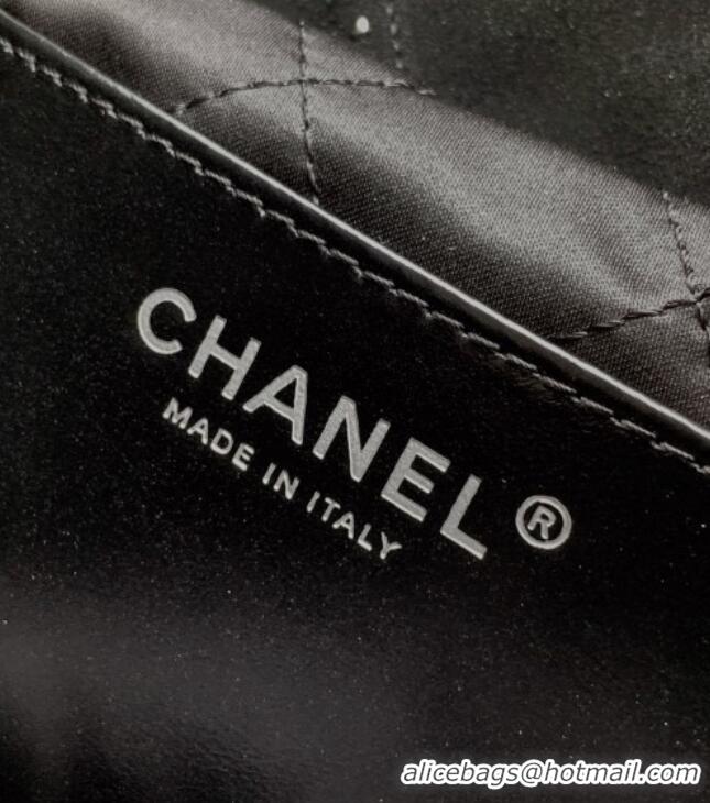 Original Cheap Chanel Suede Mini Shopping Bag with Studs AS3980 Black 2025