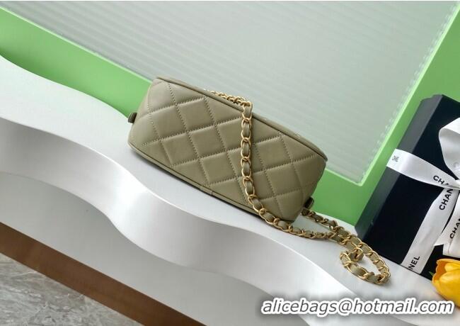 Top Design Chanel Calfskin Mini Bowling Bag AS5572 Green 2025