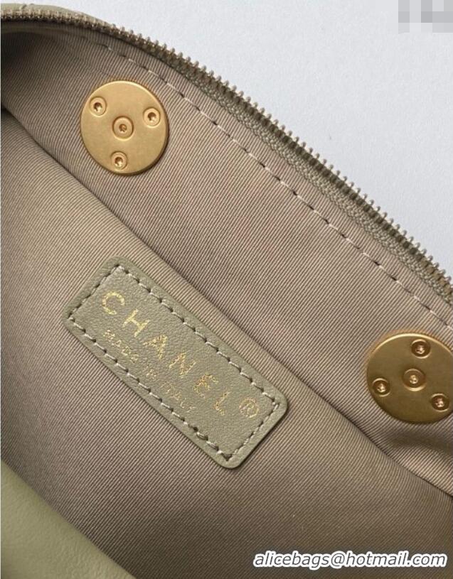 Top Design Chanel Calfskin Mini Bowling Bag AS5572 Green 2025