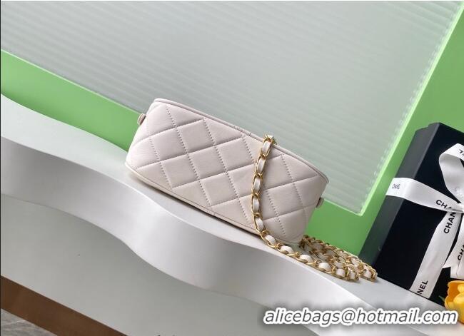 Traditional Specials Chanel Calfskin Mini Bowling Bag AS5572 White 2025