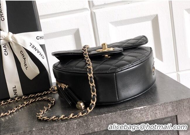 Original Cheap Chanel Lambskin Heart Bag AS5764 Black 2025